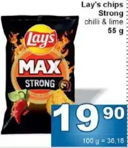 Jip Lay's chips Strong chilli & lime nabídka