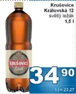 Jip Krušovice Královská 12 světlý ležák nabídka