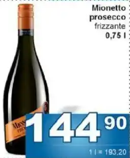 Jip Mionetto prosecco frizzante nabídka