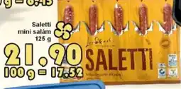 Jip Saletti mini salám nabídka