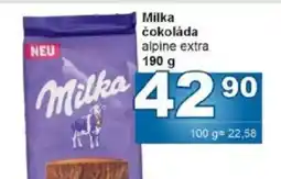 Jip Milka čokoláda alpine extra nabídka