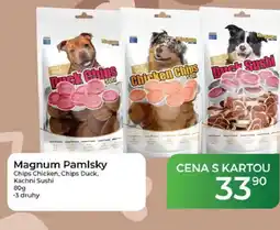Tamda Foods Magnum Pamlsky Chips Chicken, Chips Duck, Kachni Sushi nabídka