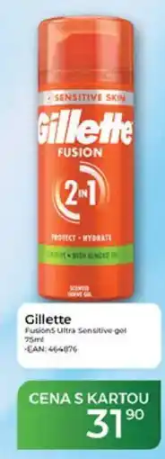 Tamda Foods Gillette Fusions Ultra Sensitive gel nabídka