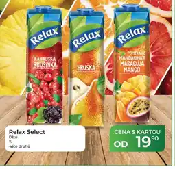 Tamda Foods Relax Select Džus nabídka