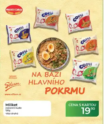 Tamda Foods Miliket instantní nudle nabídka
