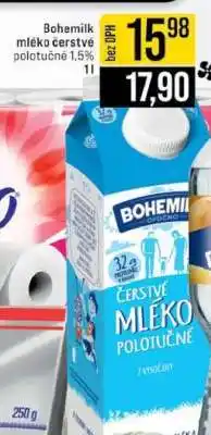 Jip Bohemilk mléko čerstvé polotučné 1,5% nabídka