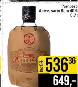 Jip Pampero Aniversario Rum 40% 0,7 l nabídka