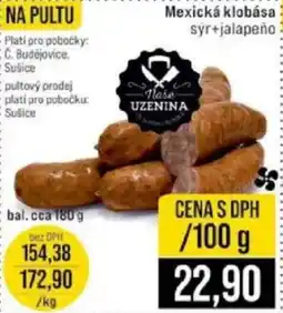 Jip Mexická klobása nabídka