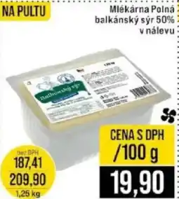 Jip Mlékárna Polná balkánský sýr 50% v nálevu nabídka