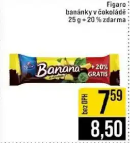 Jip Figaro banánky v čokoládě nabídka