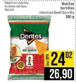 Jip Doritos tortillas nabídka