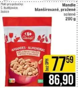 Jip Mandle blanšírované, pražené nabídka