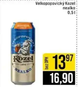 Jip Velkopopovický Kozel nealko nabídka