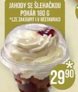 Jip Jahody se šlehačkou pohár nabídka
