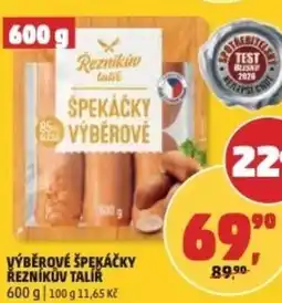 Penny Market Výběrové špekáčky řezníkův talíř nabídka