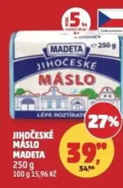 Penny Market Jihočeské máslo Madeta nabídka