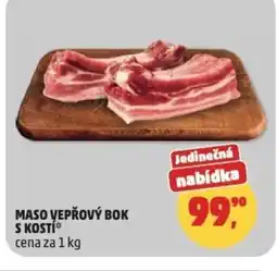 Penny Market Maso vepřový bok s kostí nabídka