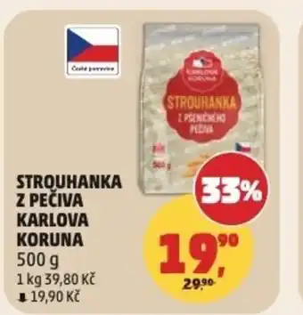 Penny Market Strouhanka z pečiva karlova koruna nabídka