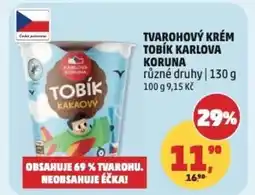 Penny Market Tvarohový krém tobík karlova koruna nabídka