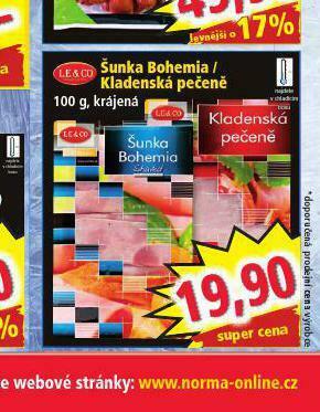 Norma Šunka bohemia nabídka