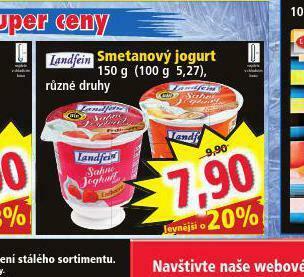 Norma Smetanový jogurt nabídka