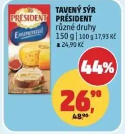 Penny Market Tavený sýr président nabídka