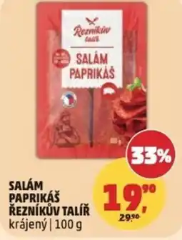 Penny Market Salám paprikáš řezníkův talíř krájený nabídka