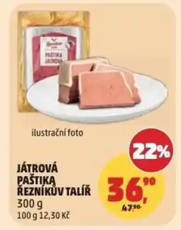 Penny Market Játrová paštiką reznikuv talir nabídka