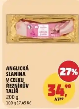 Penny Market Anglická slanina v celku řezníkův talíř nabídka