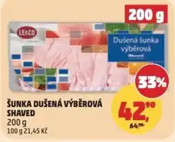Penny Market Šunka dušená výběrová shaved nabídka
