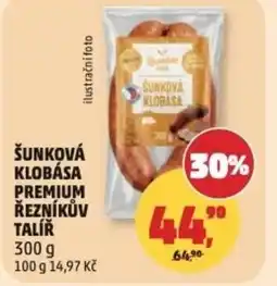 Penny Market Šunková klobása premium řezníkův talíř nabídka