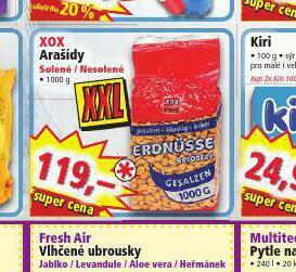 Norma Xox arašídy nabídka