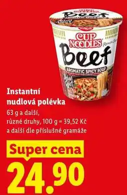 Lidl Instantní nudlová polévka, 63 g a další nabídka