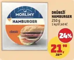 Penny Market Drůbeží hamburger nabídka