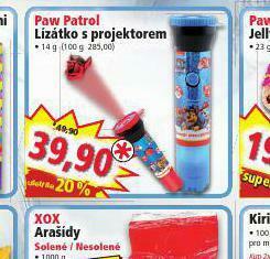 Norma Paw patrol lízátko s projektorem nabídka