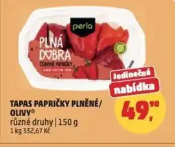 Penny Market Tapas papričky plněné/ olivy nabídka
