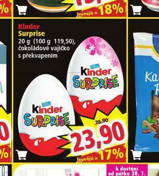 Norma Kinder surprise nabídka