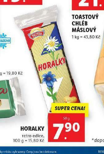 Lidl Horalky nabídka