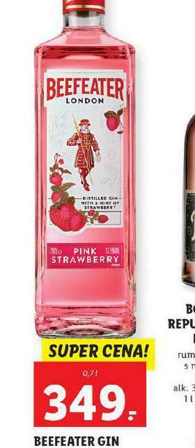 Lidl Beefeater gin nabídka