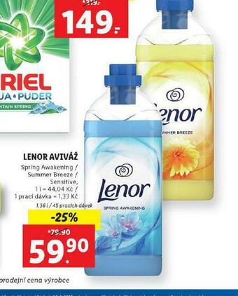 Lidl Lenor aviváž nabídka