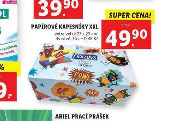 Lidl Florasyl papírové kapesníky nabídka