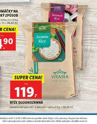 Lidl Rýže dlouhozrnná nabídka