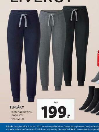 Lidl Tepláky nabídka