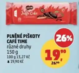 Penny Market Plněné piškoty café time nabídka