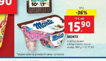 Lidl Zott monte nabídka
