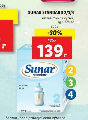 Lidl Sunar standard 2/3/4 nabídka