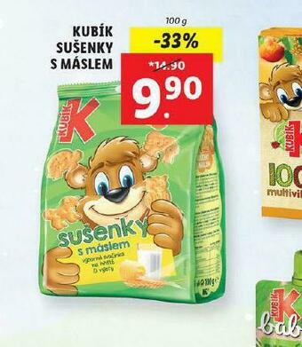 Lidl Kubík sušenky s máslem nabídka