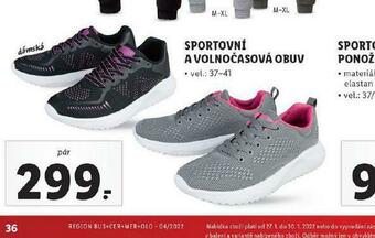 Lidl Sportovní a volnočasová obuv nabídka