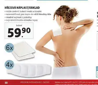 Hřejivá náplast / obklad