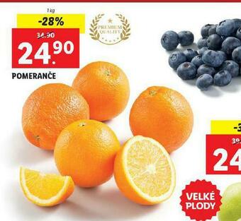 Lidl Pomeranče nabídka